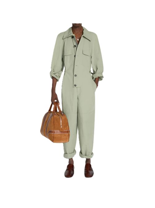 Dries Van Noten Dustin Borsa da viaggio in pelle scamosciata DRIES VAN NOTEN | 261-021507-0153712 TAN